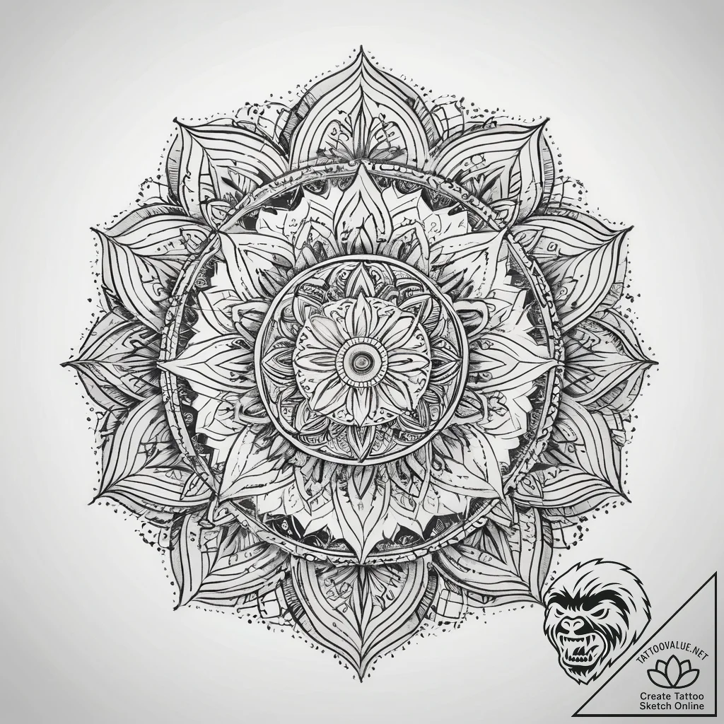 Tattoo sketch genuine, ink illustration for t... - tattoo sketch (№1759186227_0, 29.09.2025 22:50) — tattoovalue.net