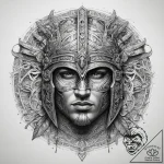 Tattoo sketch gladiator, ink illustration for… – tattoo sketch (№1759186613_0, 29.09.2025 22:56) — tattoovalue.net