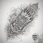 Tattoo sketch hands with a scroll, tattoo fla… – tattoo sketch (№1759186812_0, 29.09.2025 23:00) — tattoovalue.net