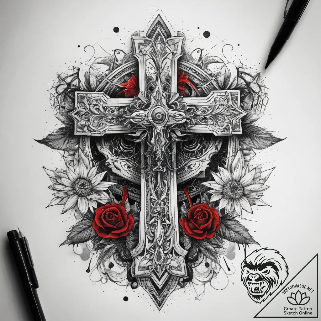 Tattoo sketch a magical ritual, tattoo line a... - tattoo sketch (№1759187207_0, 29.09.2025 23:06) — tattoovalue.net