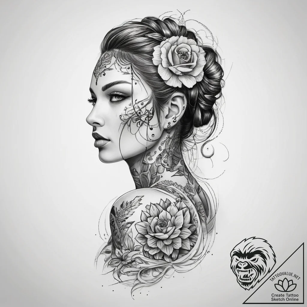 Tattoo sketch body - tattoo sketch (№1759187788_0, 29.09.2025 23:16) — tattoovalue.net