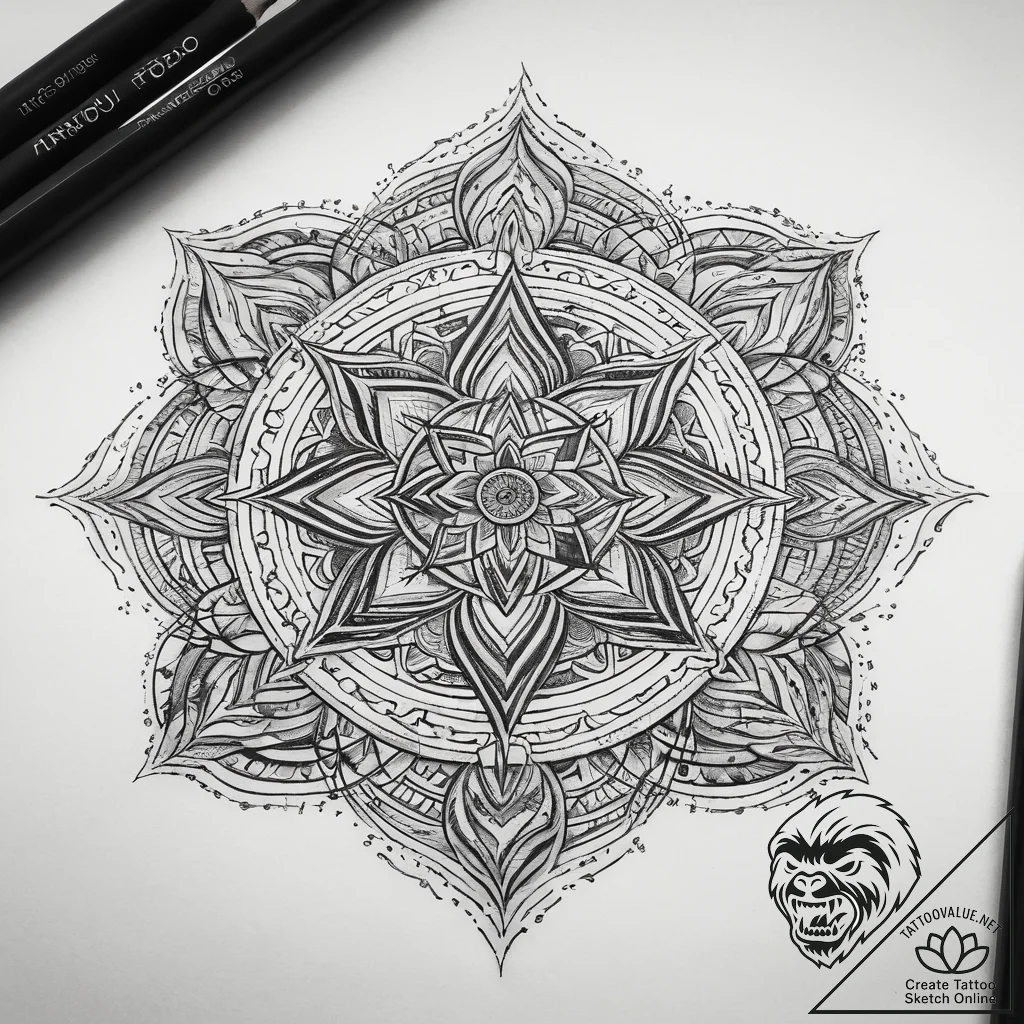 Tattoo sketch fantasy, tattoo drawing outline... - tattoo sketch (№1759189936_0, 29.09.2025 23:52) — tattoovalue.net