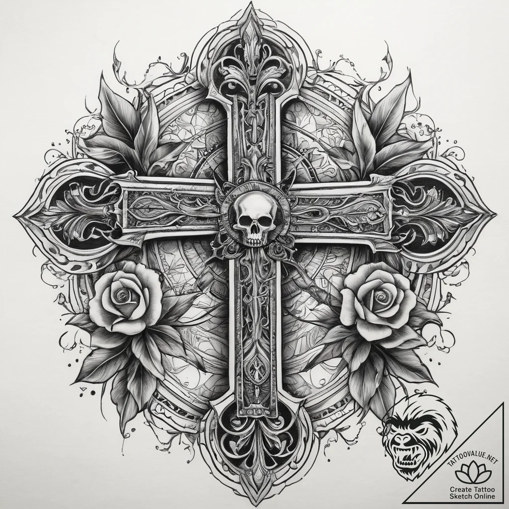 Tattoo sketch blessed pool, tattoo flash shee... - tattoo sketch (№1759190908_0, 30.09.2025 00:08) — tattoovalue.net