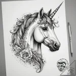 Tattoo sketch unicorn tattoo, tattoo line art… – tattoo sketch (№1759191491_0, 30.09.2025 00:18) — tattoovalue.net