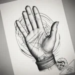 Tattoo sketch hands with a document, concept… – tattoo sketch (№1759191882_0, 30.09.2025 00:24) — tattoovalue.net