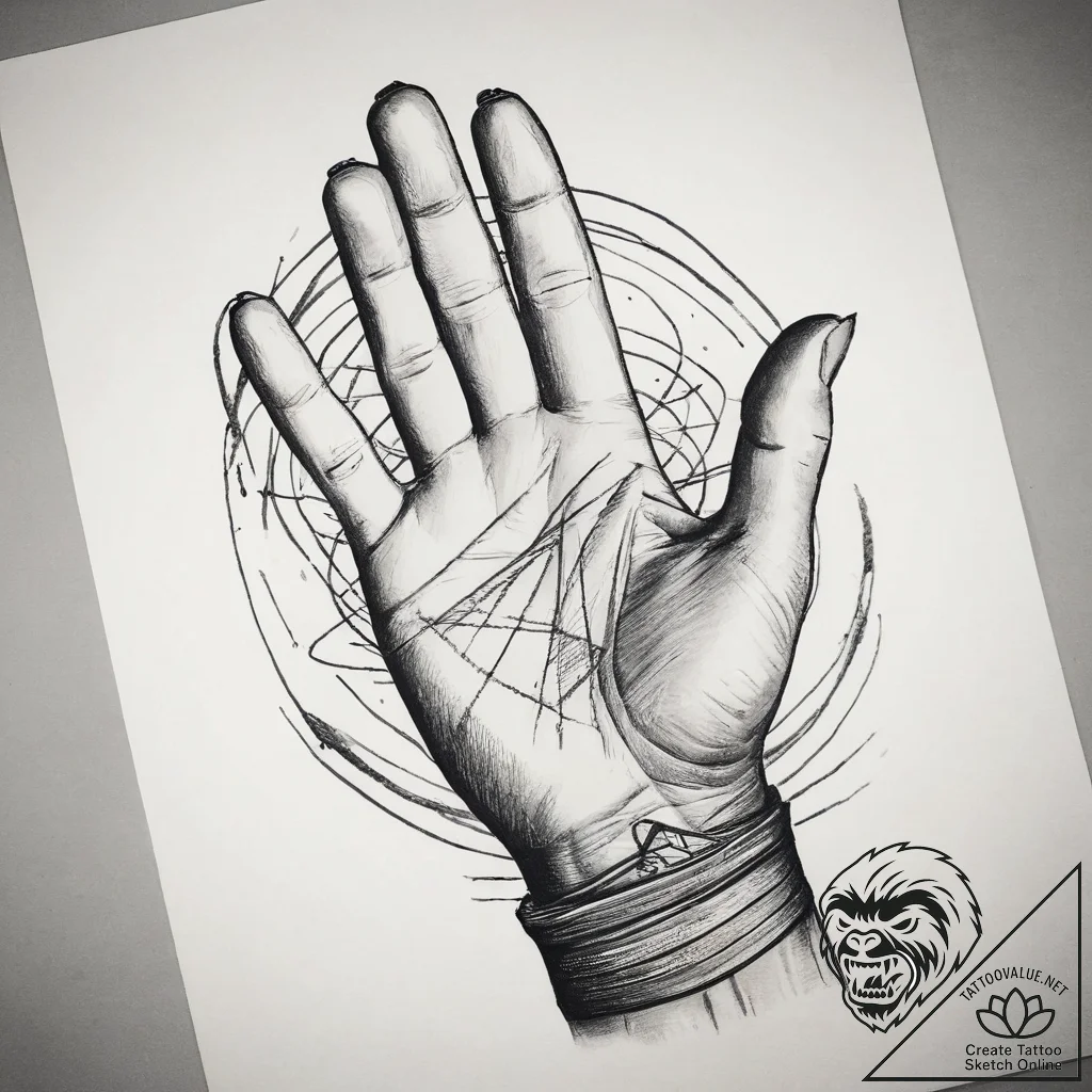 Tattoo sketch hands with a document, concept... - tattoo sketch (№1759191882_0, 30.09.2025 00:24) — tattoovalue.net