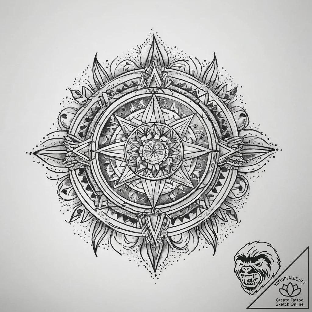 Tattoo sketch cosmic representation, tattoo f... - tattoo sketch (№1759192469_0, 30.09.2025 00:34) — tattoovalue.net