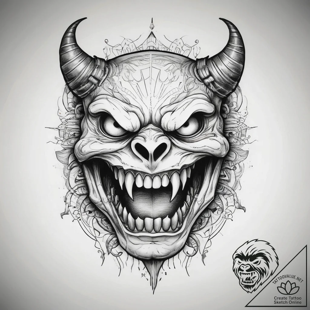 Tattoo sketch monster teeth tattoo, tattoo fl... - tattoo sketch (№1759193646_0, 30.09.2025 00:54) — tattoovalue.net