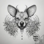 Tattoo sketch dog tick, concept art for tatto… – tattoo sketch (№1759194421_0, 30.09.2025 01:07) — tattoovalue.net