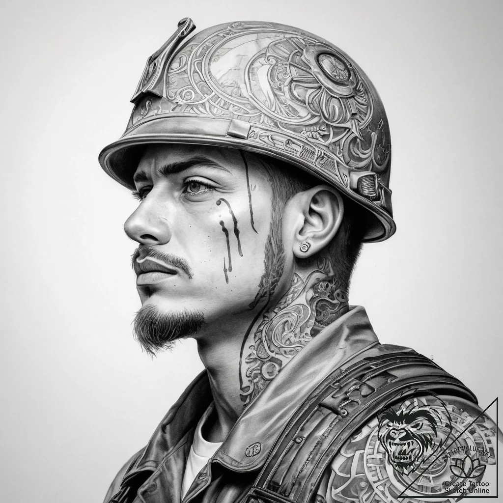 Tattoo sketch soldier at the reichstag, artis... - tattoo sketch (№1759195002_0, 30.09.2025 01:16) — tattoovalue.net