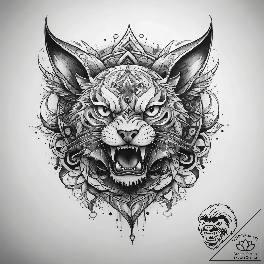 Tattoo sketch sky, artistic tattoo sketch, ne... - tattoo sketch (№1759196167_0, 30.09.2025 01:36) — tattoovalue.net