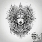 Tattoo sketch sacred river, tattoo line art,… – tattoo sketch (№1759196553_0, 30.09.2025 01:42) — tattoovalue.net