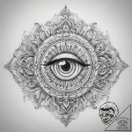 Tattoo sketch third eye, ink illustration for… – tattoo sketch (№1759199267_0, 30.09.2025 02:27) — tattoovalue.net