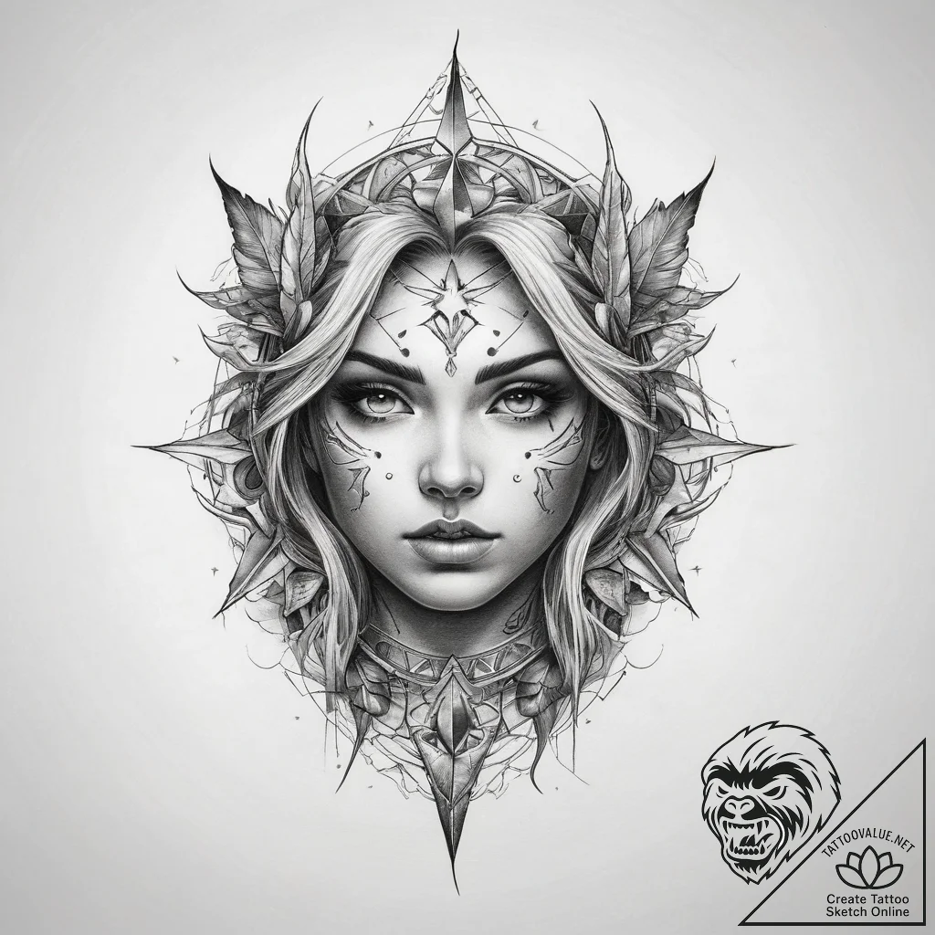 Tattoo sketch sky - tattoo sketch (№1759201209_0, 30.09.2025 03:00) — tattoovalue.net