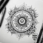 Tattoo sketch cosmic cosmos, tattoo line art,… – tattoo sketch (№1759201985_0, 30.09.2025 03:13) — tattoovalue.net
