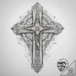 Tattoo sketch blessed character, tattoo drawi… – tattoo sketch (№1759203348_0, 30.09.2025 03:35) — tattoovalue.net