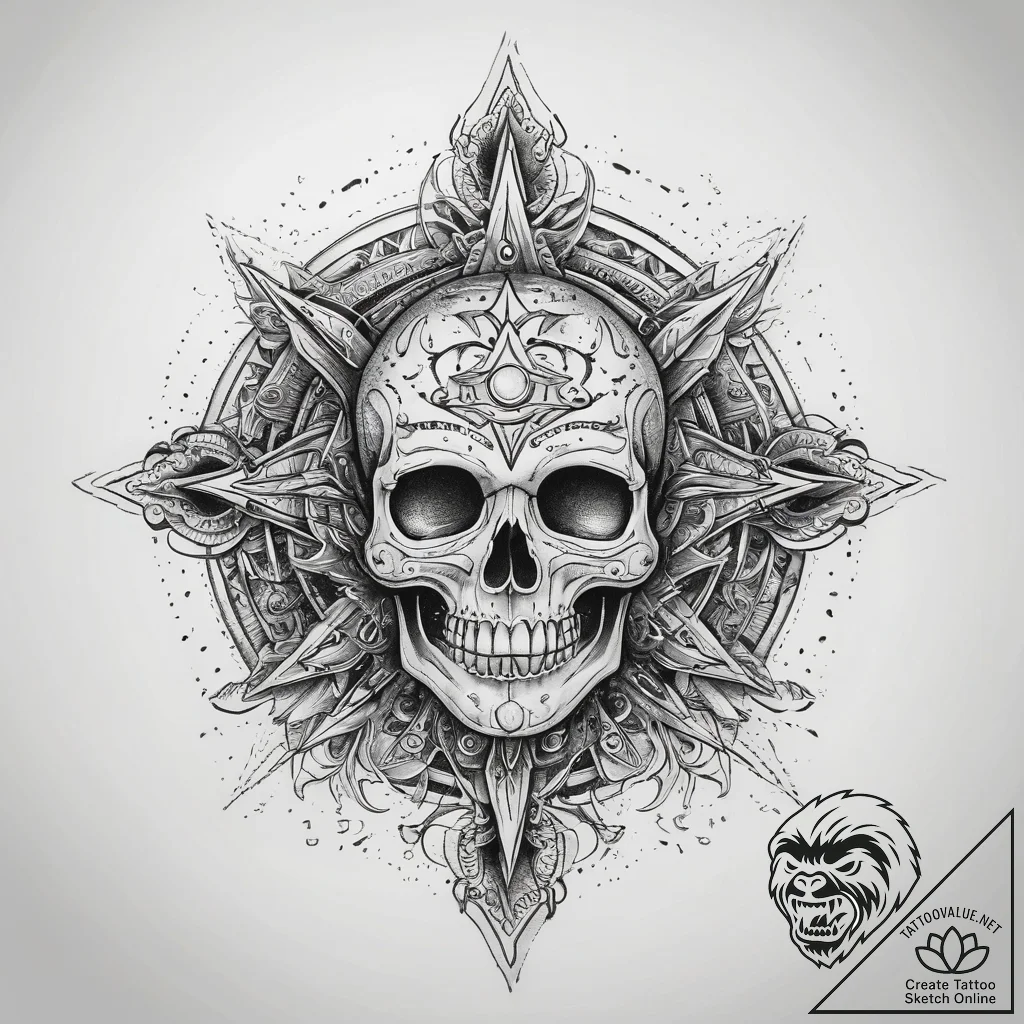 Tattoo sketch cosmic character, tattoo flash... - tattoo sketch (№1759204316_0, 30.09.2025 03:51) — tattoovalue.net