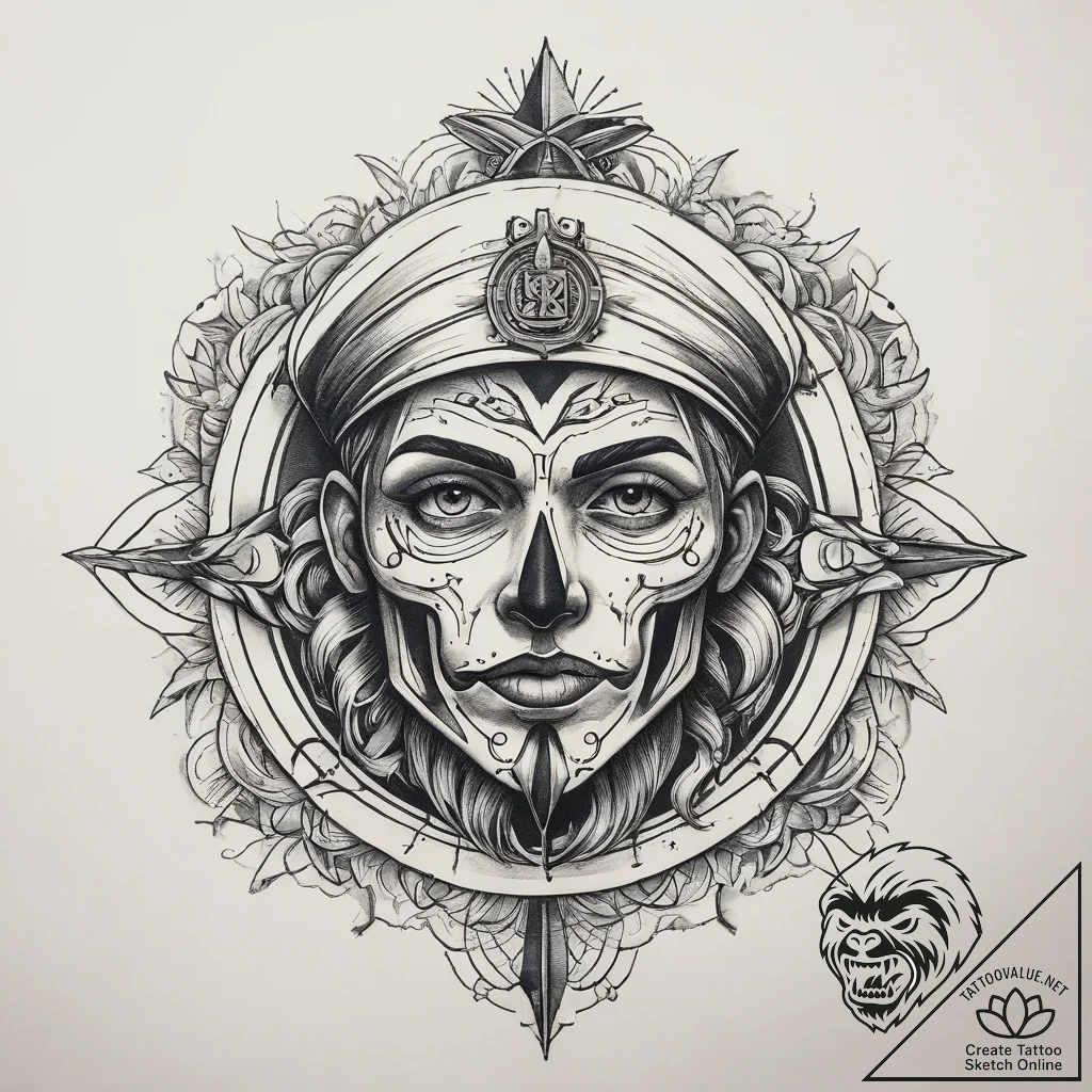 Tattoo sketch holy self, tattoo sketch design... - tattoo sketch (№1759204705_0, 30.09.2025 03:58) — tattoovalue.net