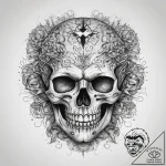 Tattoo sketch brain, ink illustration for tat… – tattoo sketch (№1759205093_0, 30.09.2025 04:04) — tattoovalue.net
