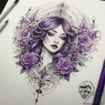 Tattoo sketch purple, tattoo sketch design, f… – tattoo sketch (№1759205868_0, 30.09.2025 04:17) — tattoovalue.net