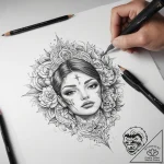 Tattoo sketch brownie helping – tattoo sketch (№1759206256_0, 30.09.2025 04:24) — tattoovalue.net