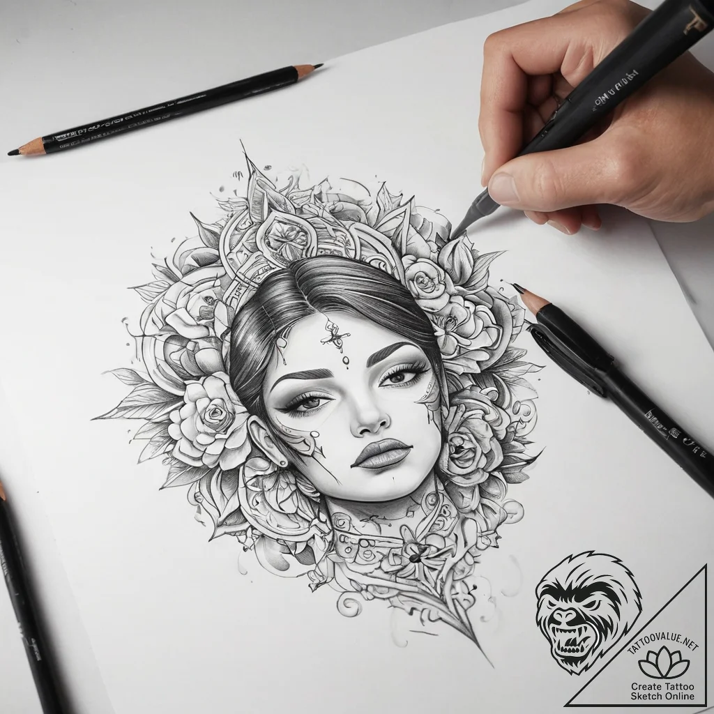Tattoo sketch brownie helping - tattoo sketch (№1759206256_0, 30.09.2025 04:24) — tattoovalue.net
