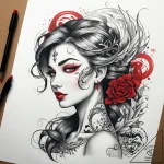 Tattoo sketch siren, artistic tattoo sketch,… – tattoo sketch (№1759207035_0, 30.09.2025 04:37) — tattoovalue.net