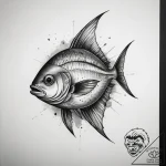 Tattoo sketch trevally, artistic tattoo sketc… – tattoo sketch (№1759207423_0, 30.09.2025 04:43) — tattoovalue.net
