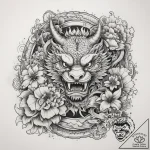 Tattoo sketch marigold, tattoo flash sheet de… – tattoo sketch (№1759207616_0, 30.09.2025 04:46) — tattoovalue.net