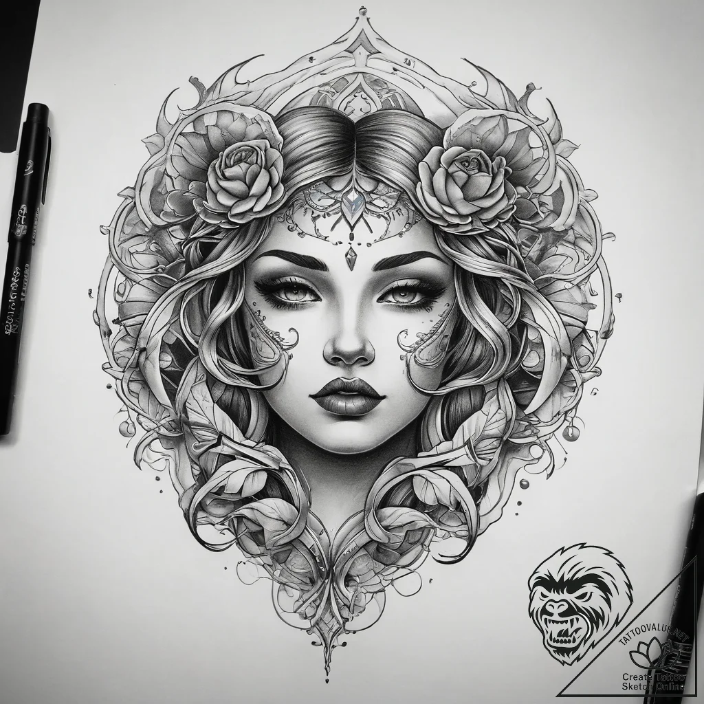 Tattoo sketch breath, concept art for tattoo,... - tattoo sketch (№1759208004_0, 30.09.2025 04:53) — tattoovalue.net