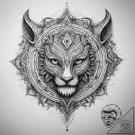 Tattoo sketch shamanic journey, tattoo line a… – tattoo sketch (№1759208392_0, 30.09.2025 04:59) — tattoovalue.net