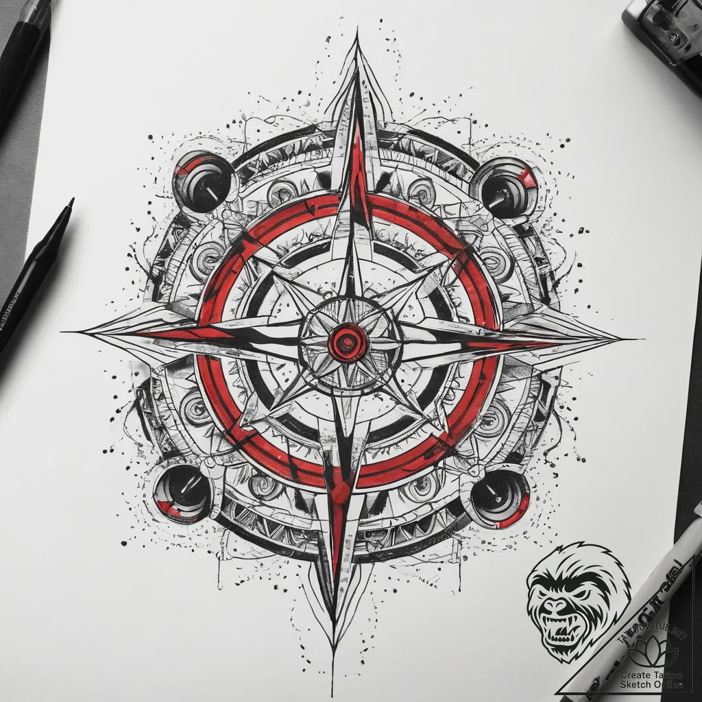 Tattoo sketch cosmic universe, artistic tatto... - tattoo sketch (№1759210724_0, 30.09.2025 05:38) — tattoovalue.net