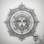 Tattoo sketch sacred representation, tattoo d… – tattoo sketch (№1759212671_0, 30.09.2025 06:11) — tattoovalue.net