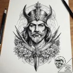 Tattoo sketch francisco pizarro with a sword,… – tattoo sketch (№1759213452_0, 30.09.2025 06:24) — tattoovalue.net