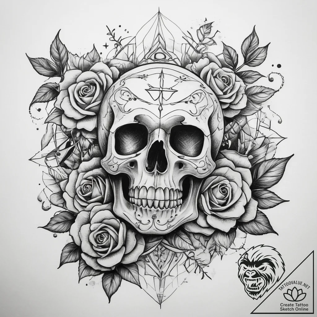 Tattoo sketch makeup tattoo, tattoo flash she... - tattoo sketch (№1759213648_0, 30.09.2025 06:27) — tattoovalue.net