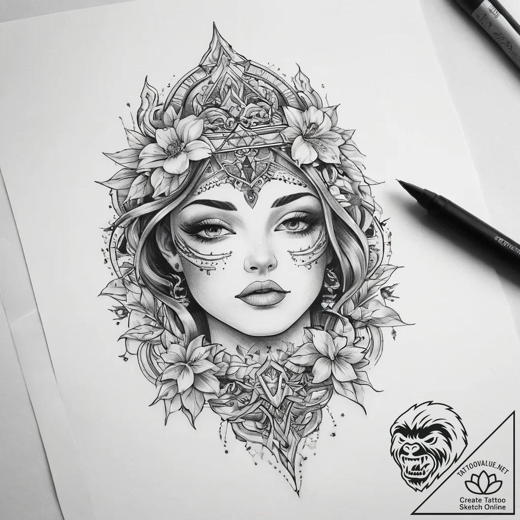 Tattoo sketch glass - tattoo sketch (№1759214039_0, 30.09.2025 06:33) — tattoovalue.net