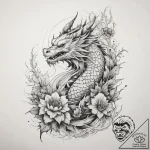 Tattoo sketch thistle, tattoo line art, muted… – tattoo sketch (№1759214429_0, 30.09.2025 06:40) — tattoovalue.net
