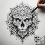 Tattoo sketch mind – tattoo sketch (№1759215801_0, 30.09.2025 07:03) — tattoovalue.net