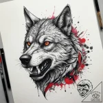 Tattoo sketch werewolf, artistic tattoo sketc… – tattoo sketch (№1759216773_0, 30.09.2025 07:19) — tattoovalue.net