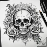 Tattoo sketch узор в виде скелета, tattoo ske… – tattoo sketch (№1759216970_0, 30.09.2025 07:22) — tattoovalue.net