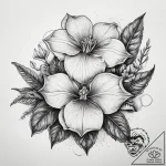 Tattoo sketch cyclamen, artistic tattoo sketc… – tattoo sketch (№1759218142_0, 30.09.2025 07:42) — tattoovalue.net