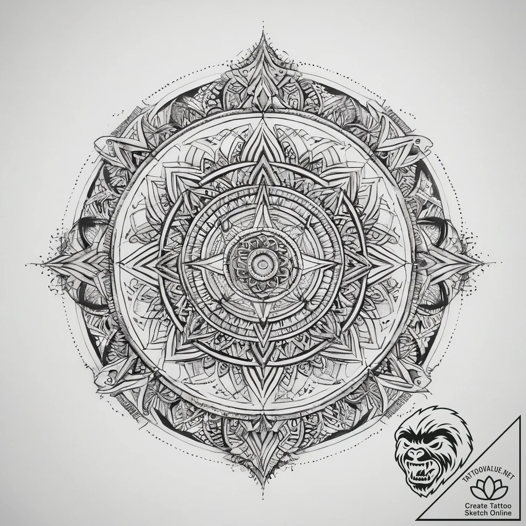 Tattoo sketch cosmic ground, concept art for... - tattoo sketch (№1759222122_0, 30.09.2025 08:48) — tattoovalue.net