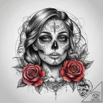 Tattoo sketch sewing a spool of thread, tatto… – tattoo sketch (№1759223505_0, 30.09.2025 09:11) — tattoovalue.net