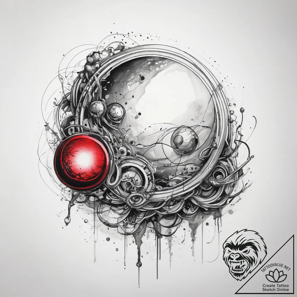 Tattoo sketch planet rings, artistic tattoo s... - tattoo sketch (№1759223700_0, 30.09.2025 09:15) — tattoovalue.net