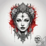 Tattoo sketch divine root, tattoo line art, t… – tattoo sketch (№1759224888_0, 30.09.2025 09:34) — tattoovalue.net