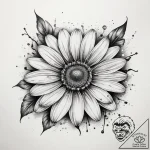 Tattoo sketch daisy with a ladybug, tattoo fl… – tattoo sketch (№1759225864_0, 30.09.2025 09:51) — tattoovalue.net