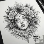 Tattoo sketch char, tattoo drawing outline, r… – tattoo sketch (№1759226450_0, 30.09.2025 10:00) — tattoovalue.net