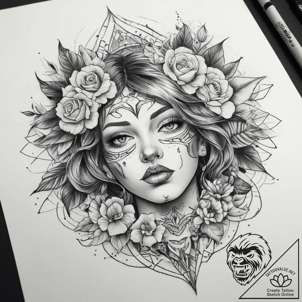 Tattoo sketch char, tattoo drawing outline, r... - tattoo sketch (№1759226450_0, 30.09.2025 10:00) — tattoovalue.net