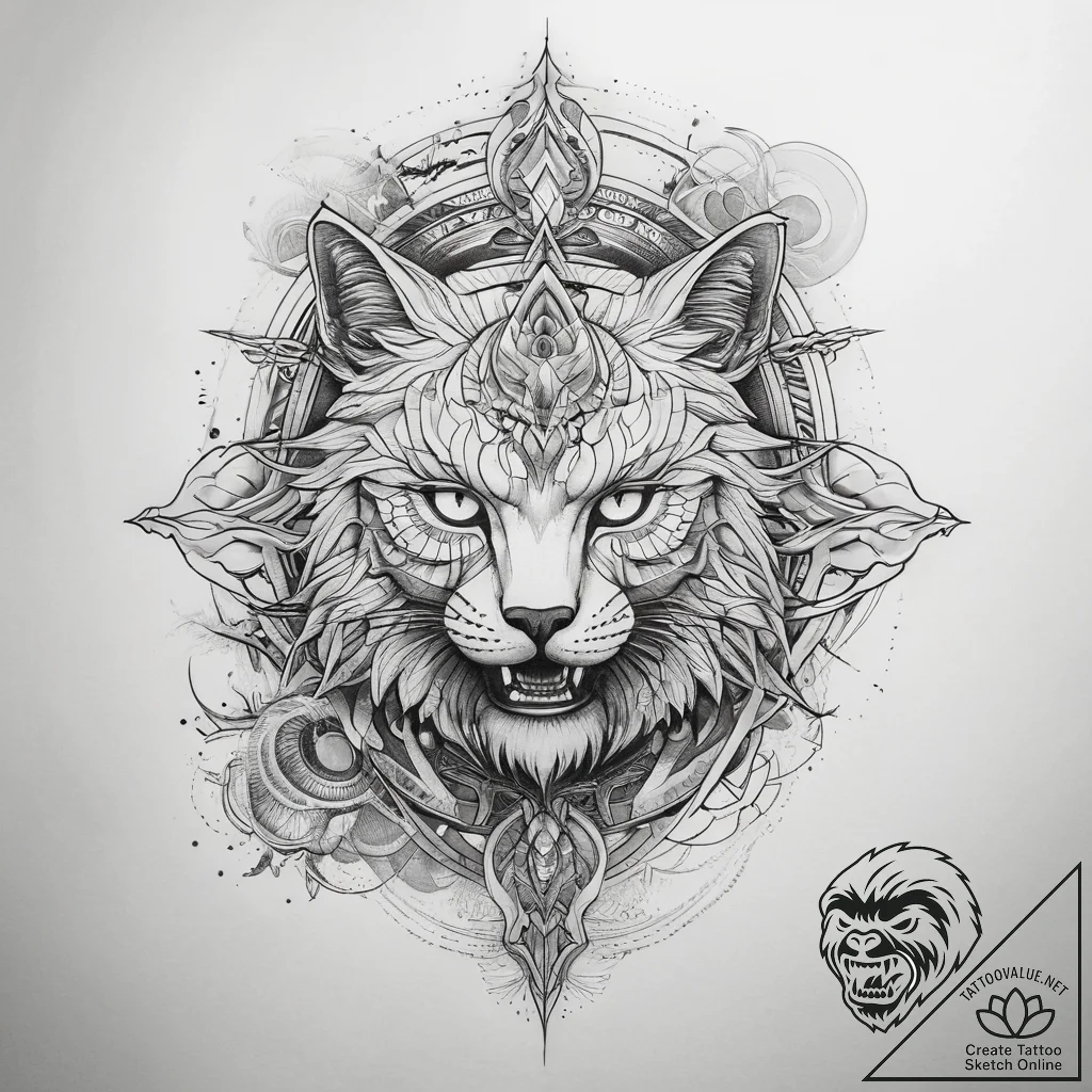 Tattoo sketch cosmic source, tattoo sketch de... - tattoo sketch (№1759227625_0, 30.09.2025 10:20) — tattoovalue.net