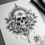 Tattoo sketch hands with a chain, tattoo sket… – tattoo sketch (№1759228015_0, 30.09.2025 10:26) — tattoovalue.net